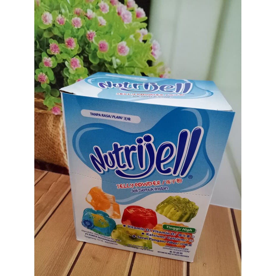 

Nutrijell Plain 15 Gram Isi 12 / Box