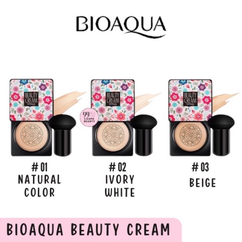BIOAQUA BB Cushion Whitening Beauty Cream Waterproof Bedak Cushion 20g
