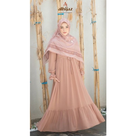 COD Kinara Set Scarf By Alhijaz/Gamis Kekinian/Gamis Terbaru