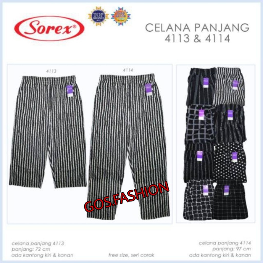 Celana Panjang Sorex 4114 Motif Garis