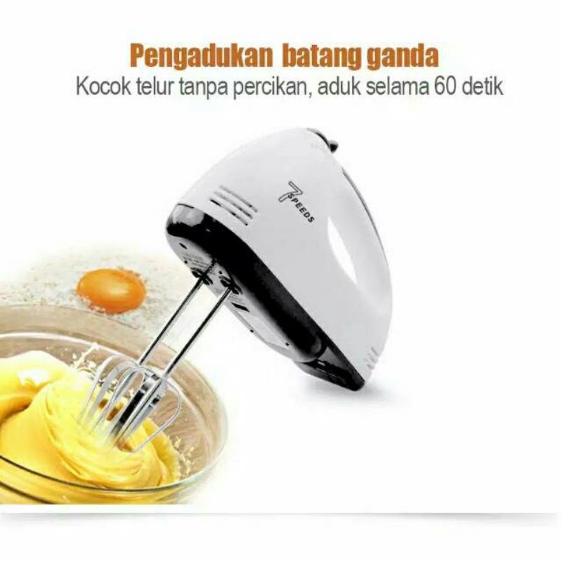 Mixer Elektrik Hand Mixer Alat Pengocok Telor / Adonan Kue Mixer Elektrik Adonan Kue Mixer