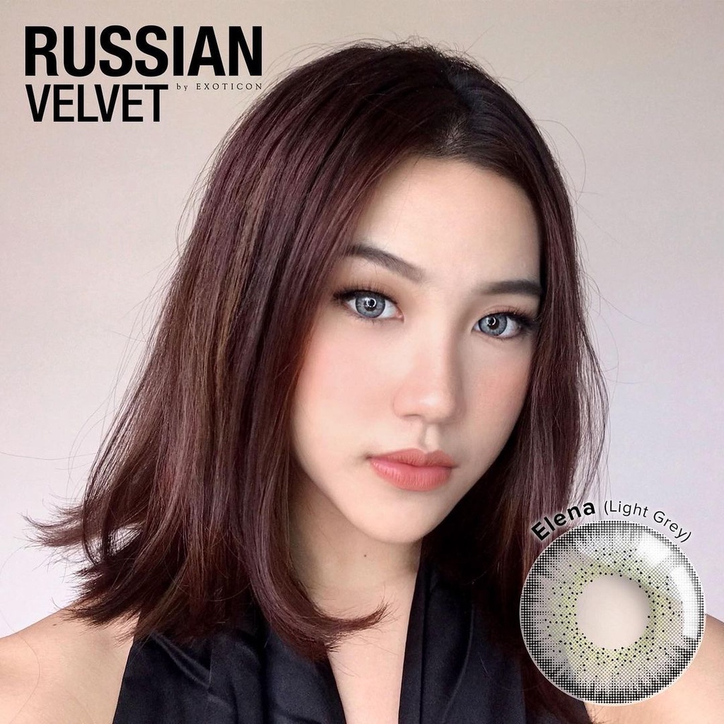 Softlens X2 RUSSIAN VELVET DIA 14.50mm  NORMAL &amp; MINUS (-0.50 s/d -3.00) / softlen/ softlense / emoticon / Lensa  Kontak BS