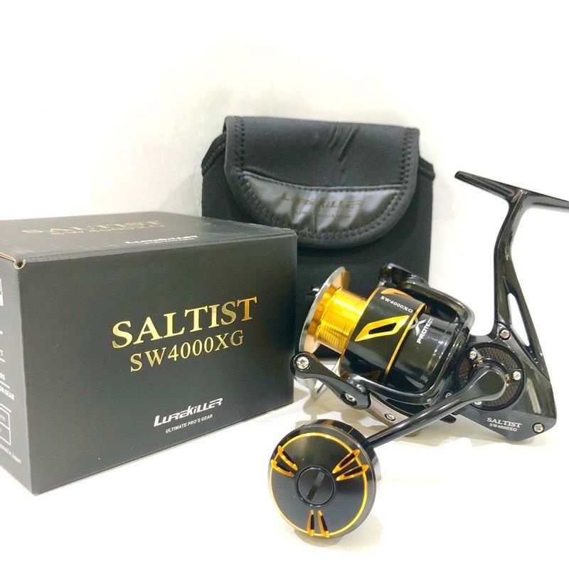 REEL PANCING LUREKILLER SALTIST SW4000XG METAL ASLI JAPAN POWER HANDLE | REEL LUREKILLER POWER HANDL