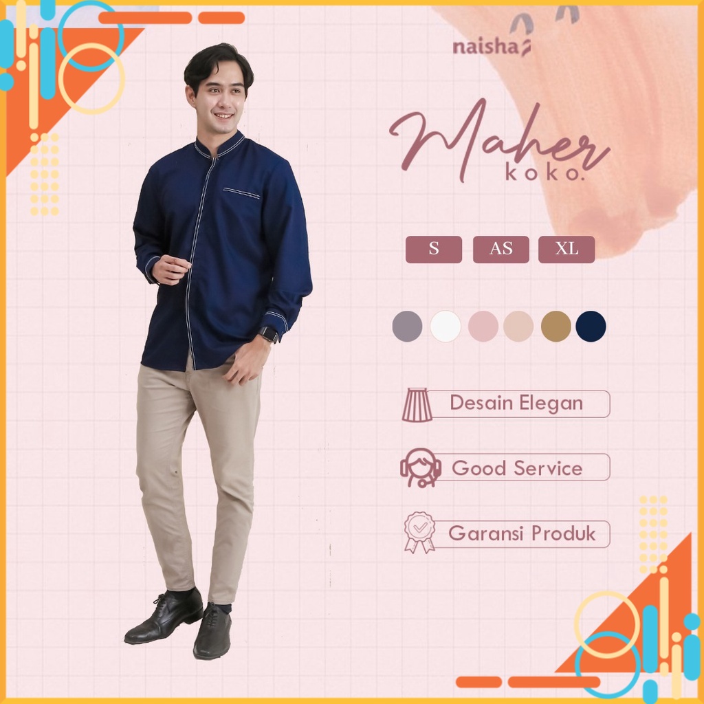 Maher Koko Dewasa by Naishaofficial / Baju Koko Dewasa /Maher Koko Naishaofficial /Maher Koko Naisha