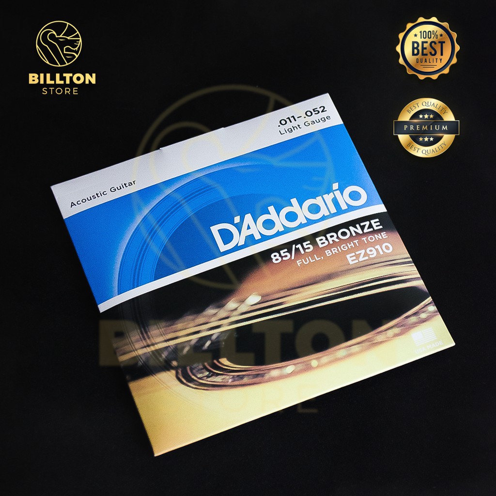 Senar Gitar Akustik String Daddario D'Addario Acoustic Strings ( Gratis Pick )