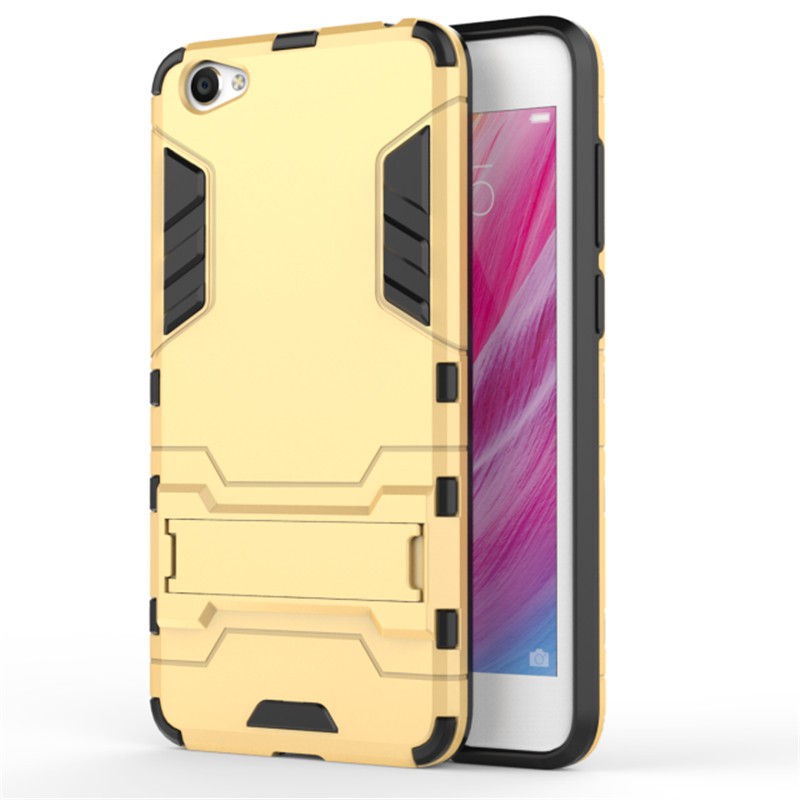 Case Iron Man Vivo Y55 Stand Robot/Transformer Hard Cover Casing