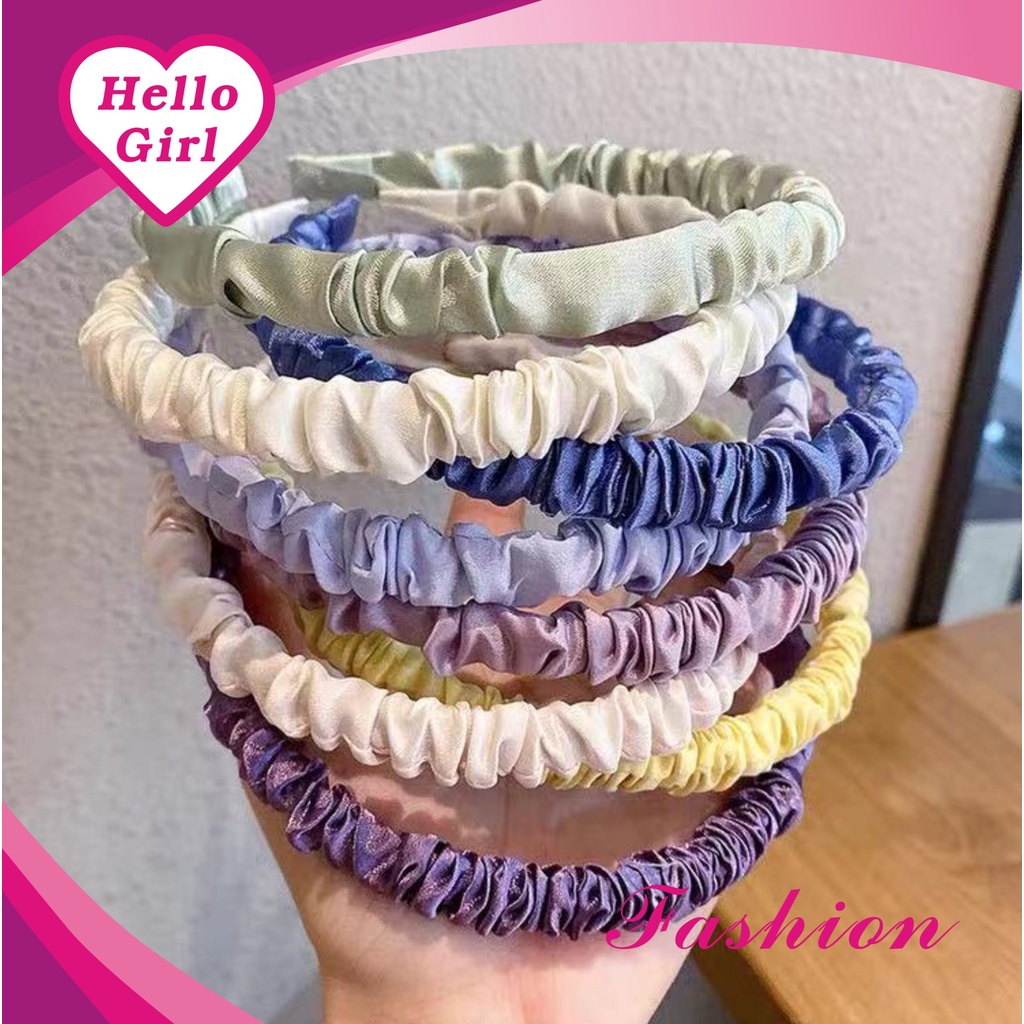 (Hello Girl) B06 Bando Anak Bandana Simpul Renda - Headband - Bando Bandana Import Murah