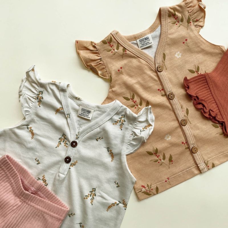 Bohopanna Bohobaby Ruffle Top Atasan Anak Perempuan Baju Anak