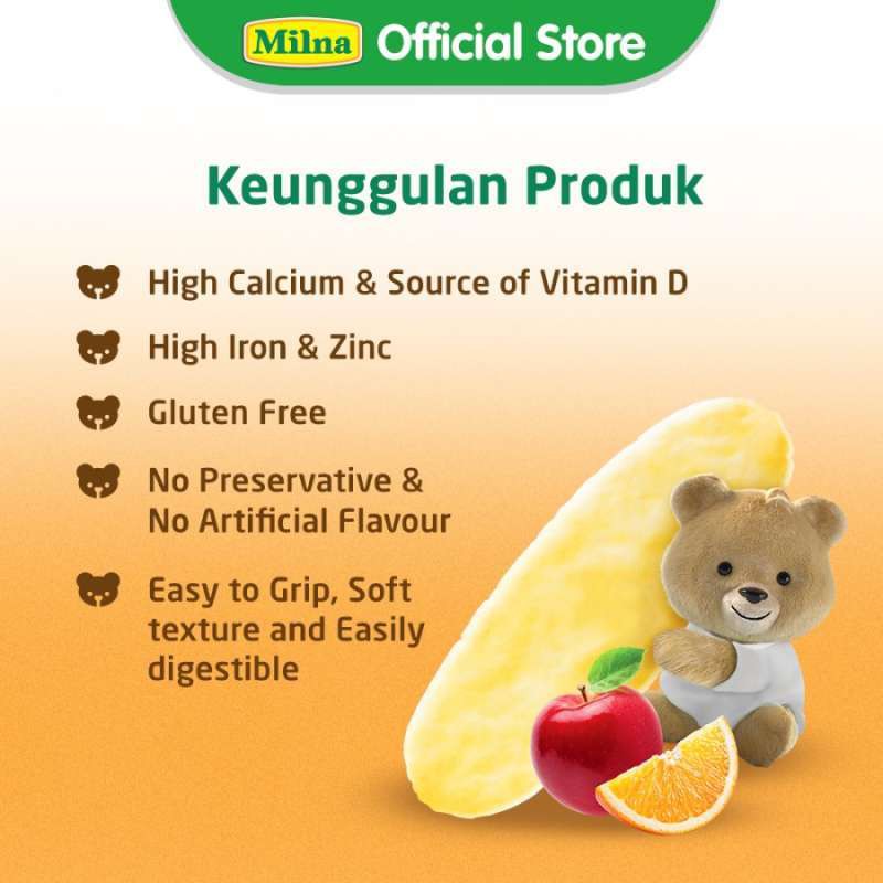 Milna Rice Crackers 20 gram / Rice Cracker 20 g / Snack Cemilan Bayi 6+ Biskuit Beras