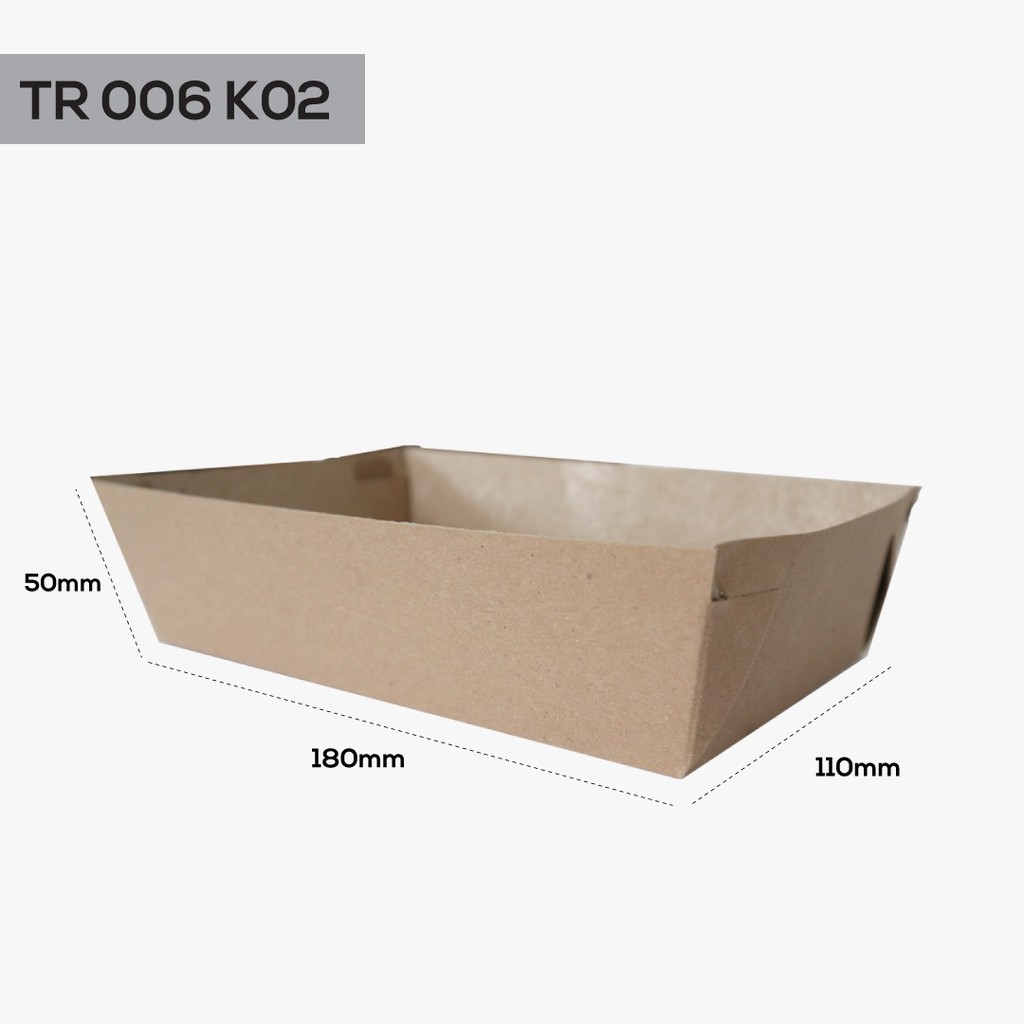 Food Tray Wadah Kentang Tray Food (TR6K2-Laminasi)