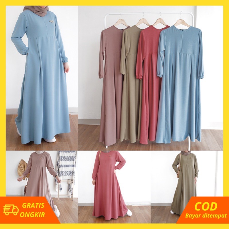 DRESS WANITA POLOS - MIRANDA