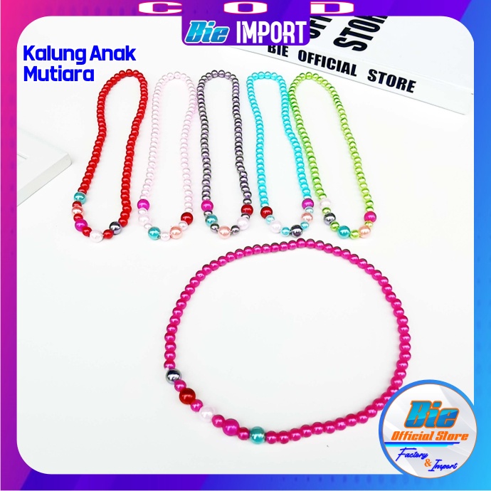 Kalung Anak Mutiara Warna Impor Best Seller