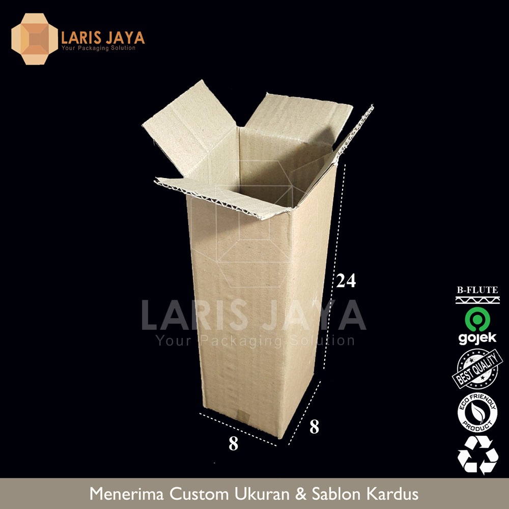

Kotak Kardus / Box Packing Botol Tinggi Coklat 8 x 8 x 24 cm Untuk Gift Tumbler - 8x8x24 cm ( Kardus 8 x 8 x 24 cm )