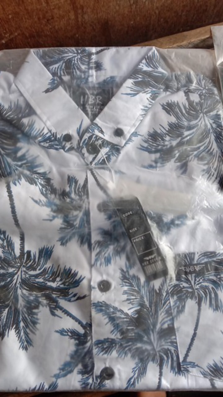 Hem Pria Distro Lengan Pendek Motif Surfing