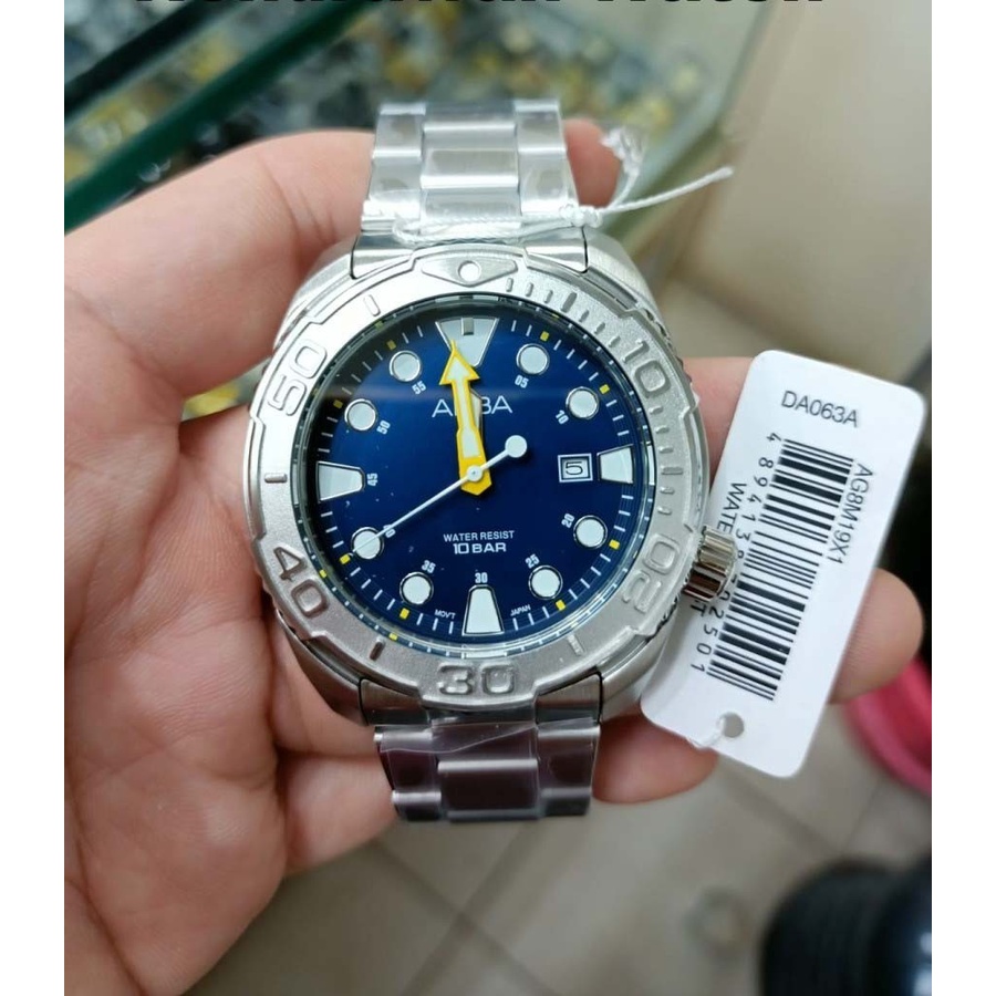 Jam Tangan Alba Pria AG8M19 AG8M19X1 Original Bergaransi Resmi 1 Tahun