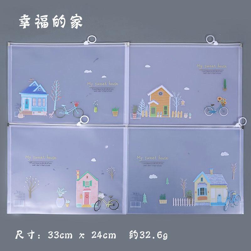 

ZB001 ZIPPER BAG TRANSPARAN MOTIF LUCU / TEMPAT DOKUMEN MAP FILE