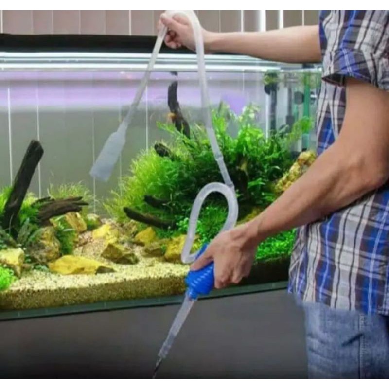 Cleaner Pump Sipon Sifon Alat Penguras Penyedot Air Aquarium Aquascape