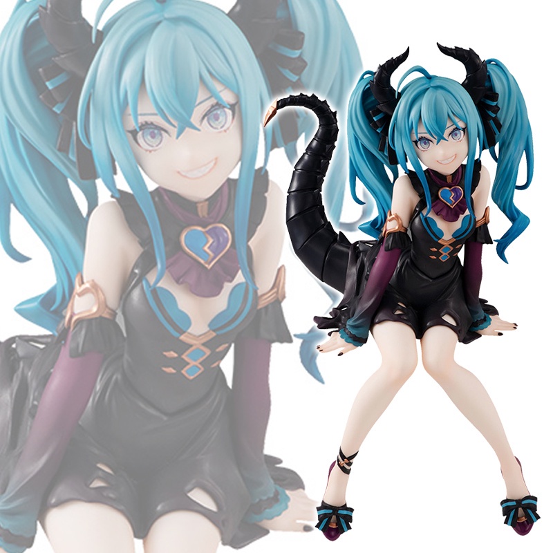 Mainan Action Figure Anime Hatsune Miku Kawaii Little Devil Bahan PVC Ukuran 15CM Untuk Hadiah Ulang Tahun Anak