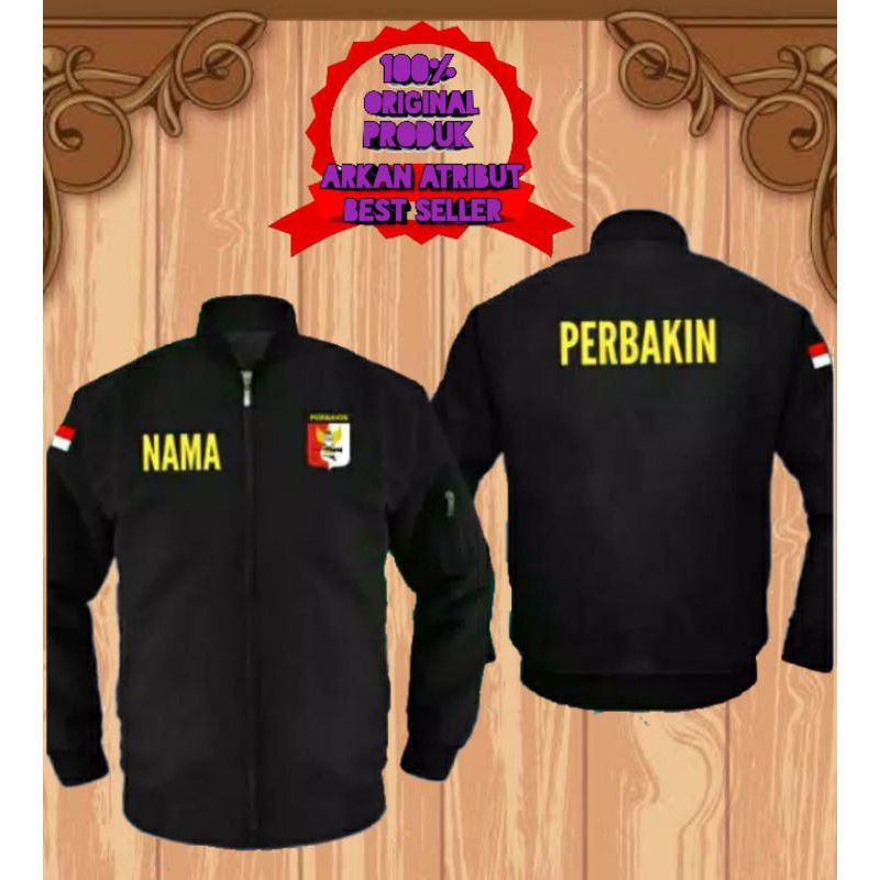 jaket bomber perbakin/jaket bomber perbakin bordir