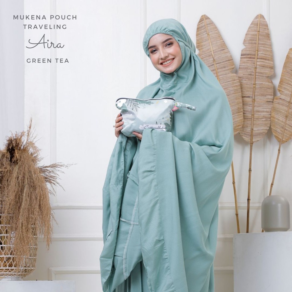 Mukena Dewasa Pouch Traveling Rayon Aira