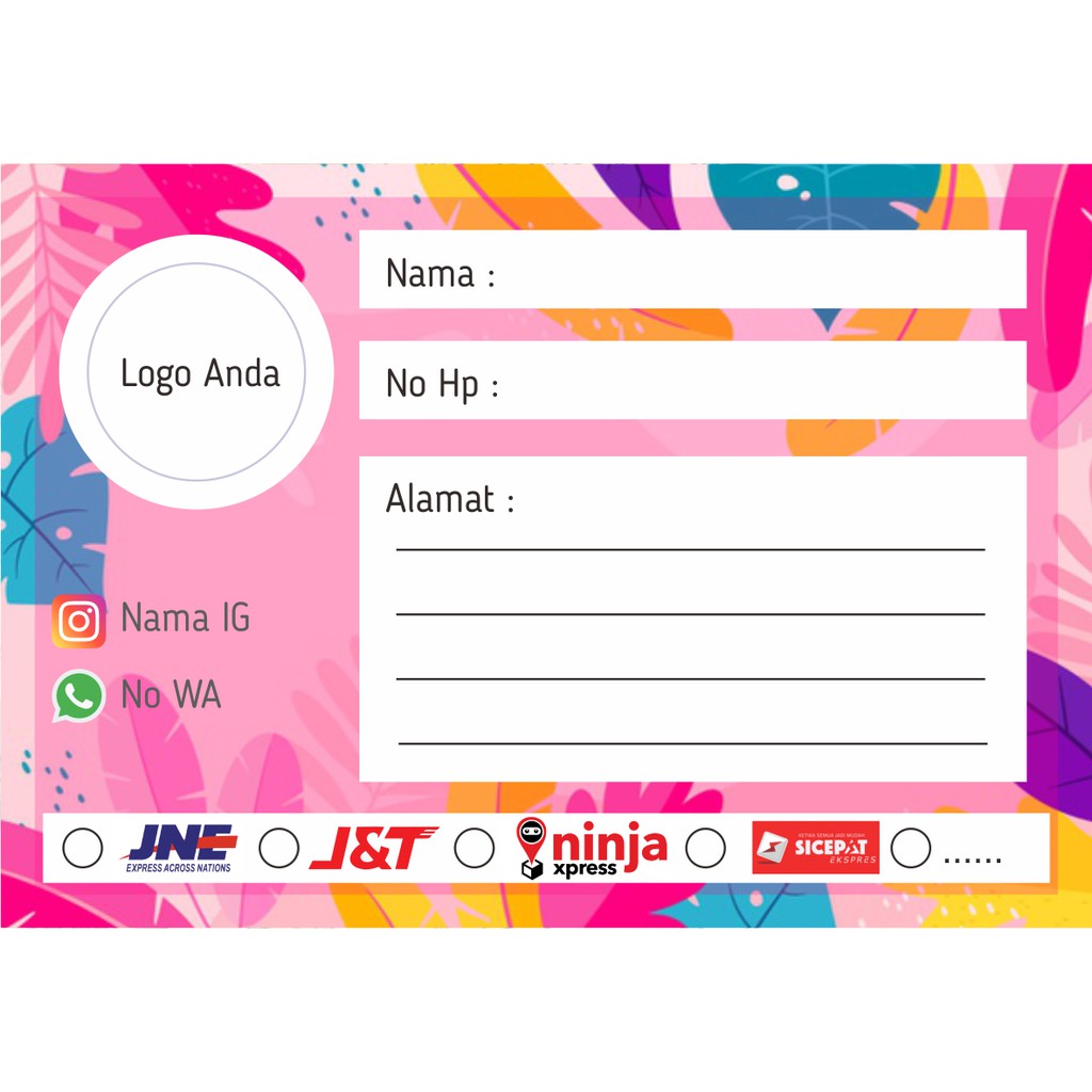

SEHARI JADI Sticker Pengiriman Olshop Label Pengiriman Murah