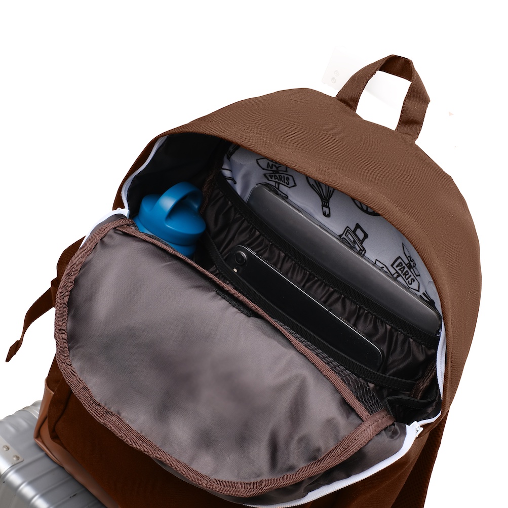 FLOCK Daily Travel Backpack - Water Resistant - Saddle Brown