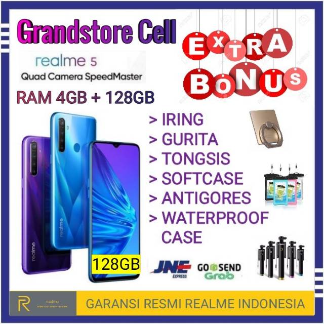 REALME 5 RAM 4/128 GB GARANSI RESMI REALME INDONESIA