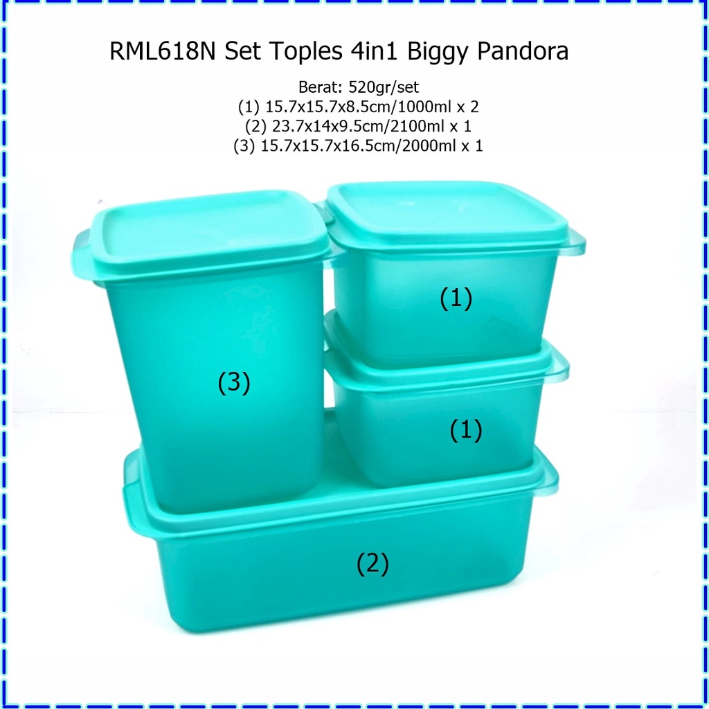 [4in1] RML618N Set Toples 4in1 Biggy Pandora