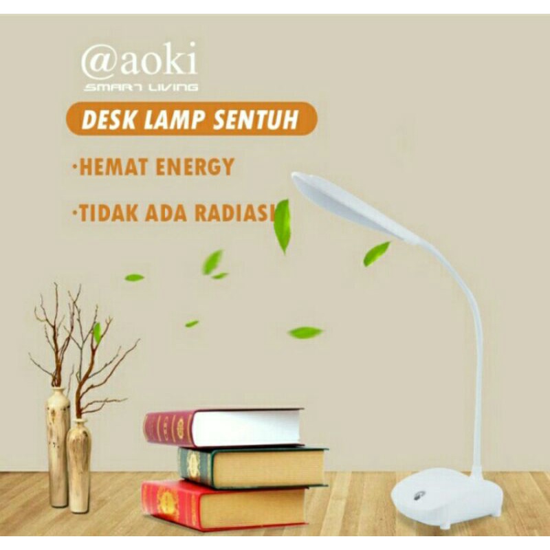 Cod Lampu Belajar Sentuh Aoki 6037 Original