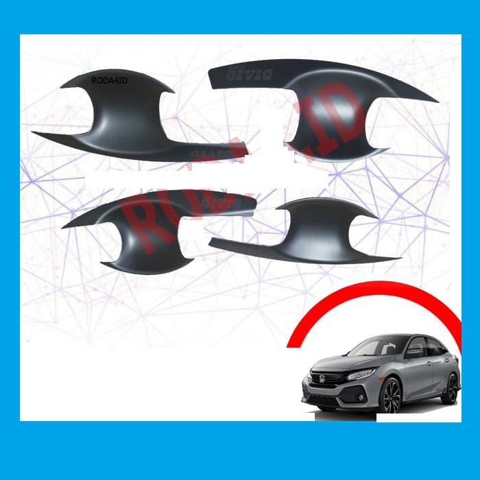 Outer Handle All New Civic Turbo 2017 Hitam Black Mate