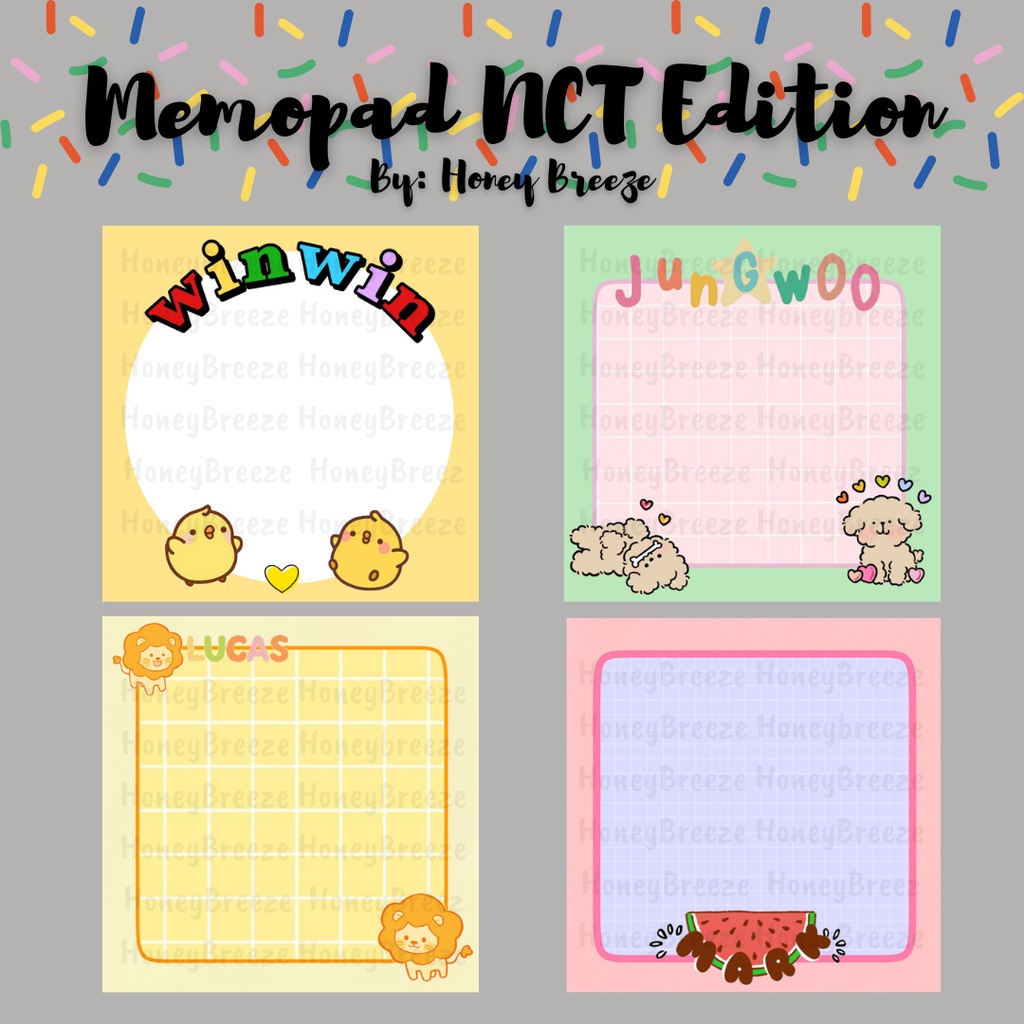 

MEMO PAD NOTE PAD NCT WAYV EDITION PART 2