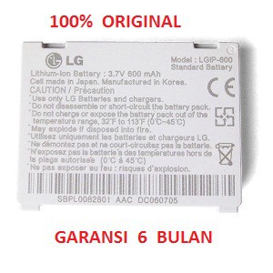 baterai battery batere LG LGIP-600 / KG320, KG328 original 100%