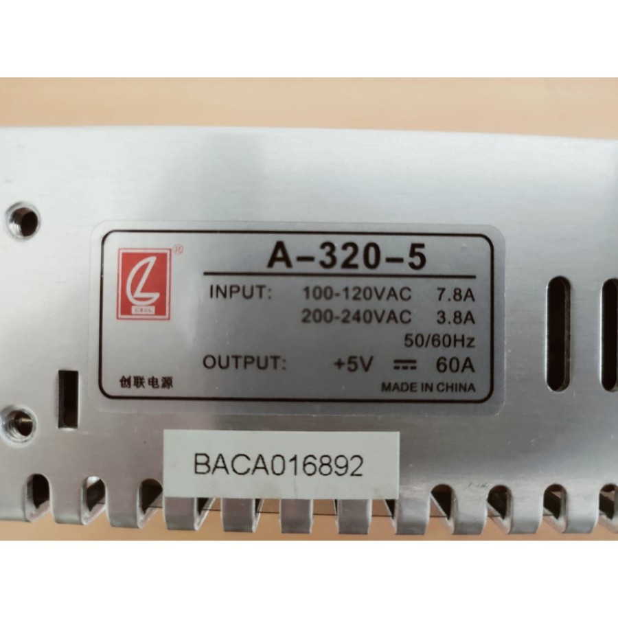 High quality Power Supply Switching 5V 60A dengan fan