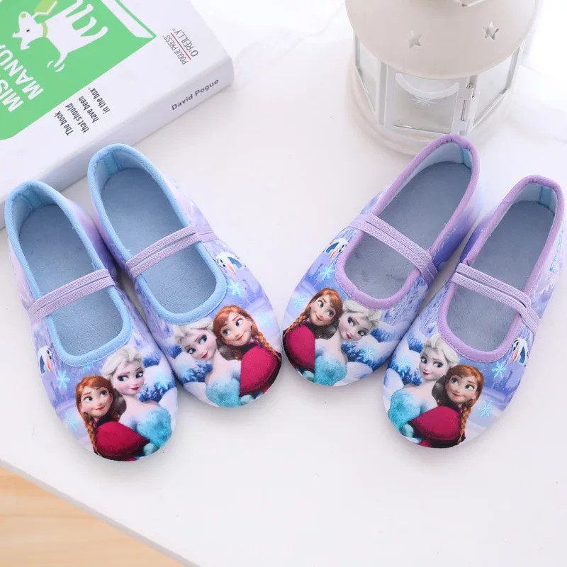 Sepatu Frozen anak perempuan warna ungu ukuran 31-35