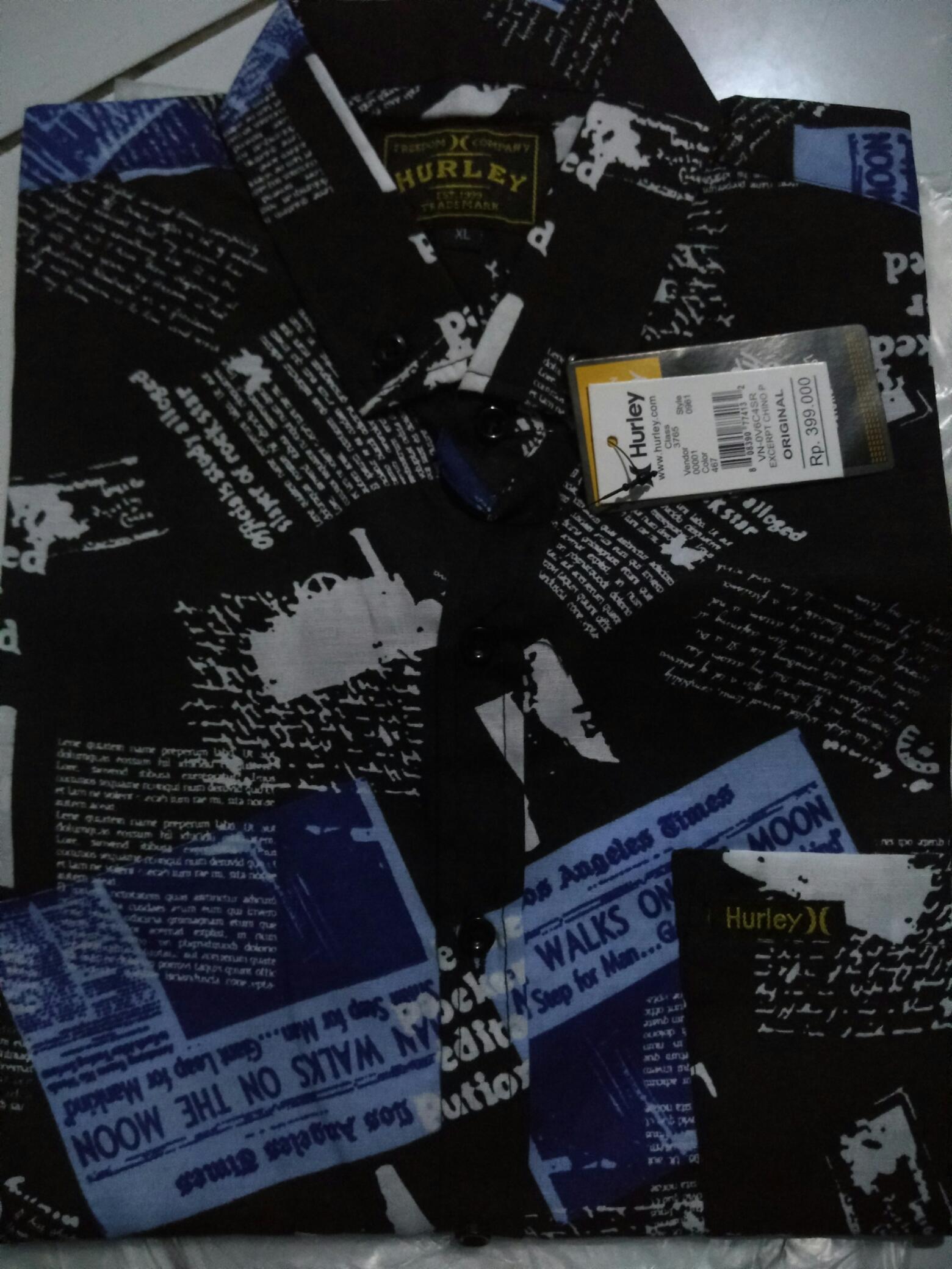 Kemeja Motif | Kemeja Surfing | Hem Pendek