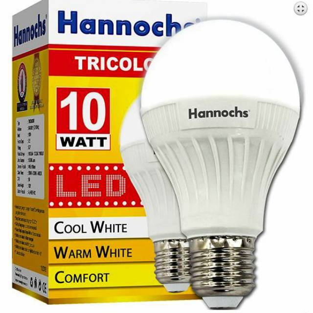 LED 10 watt Hannochs Tricolour Bergaransi