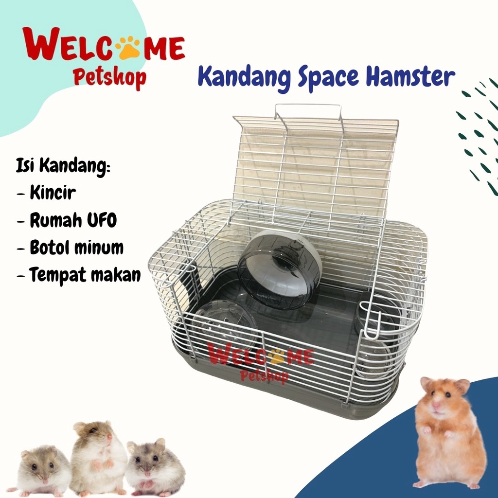 Kandang Space Hamster / Kandang Hamster / Rumah Hamster