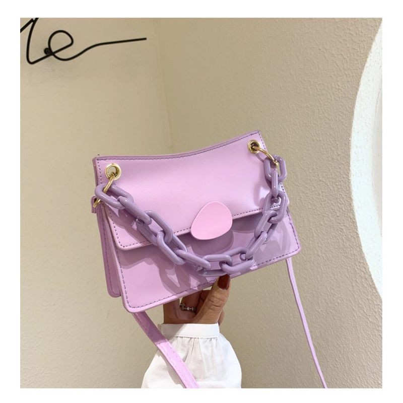 HEYKASTORE - Tas selempang fashion wanita import kekinian rantai akrilik korean bag kode 615