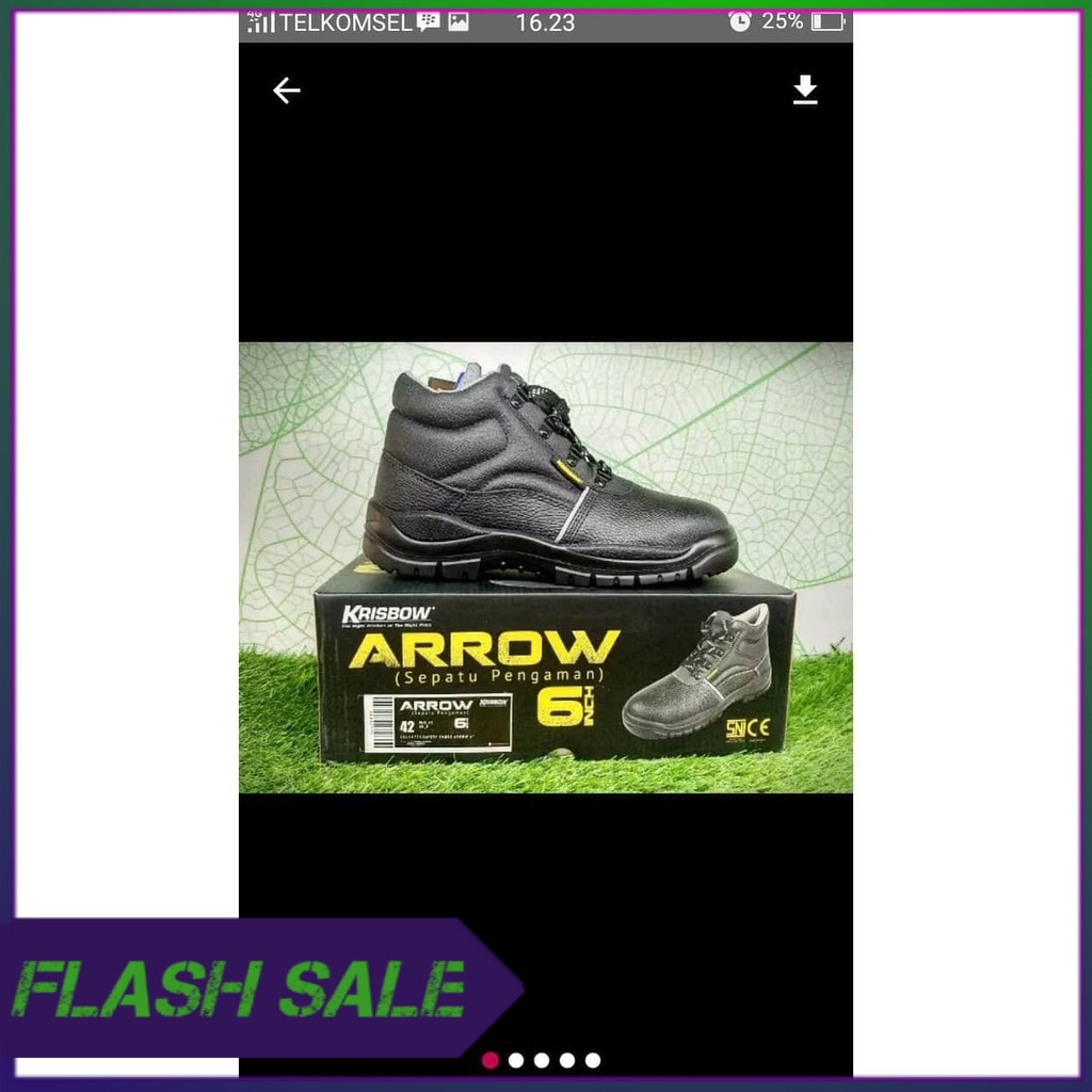 sepatu safety krisbow arrow 6inch
