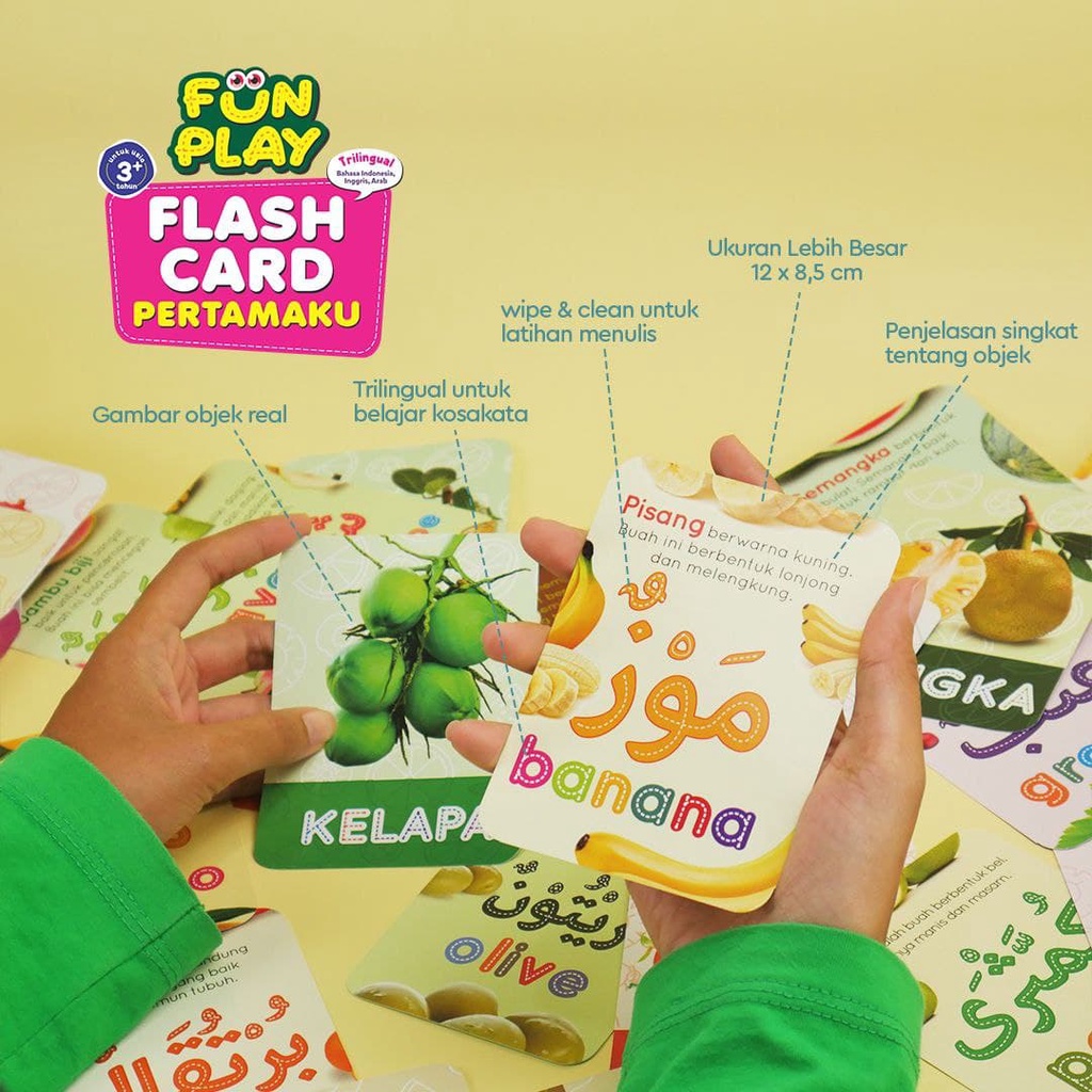 1 Paket Kartu Flash Card Edukasi Anak (Dapat 4 Box Kartu Edukasi)