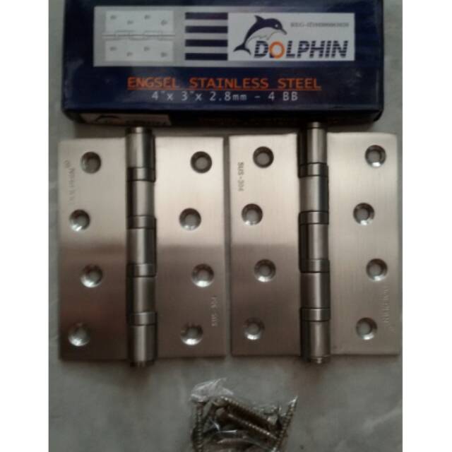 engsel pintu 4in dolphin stainless SUS304