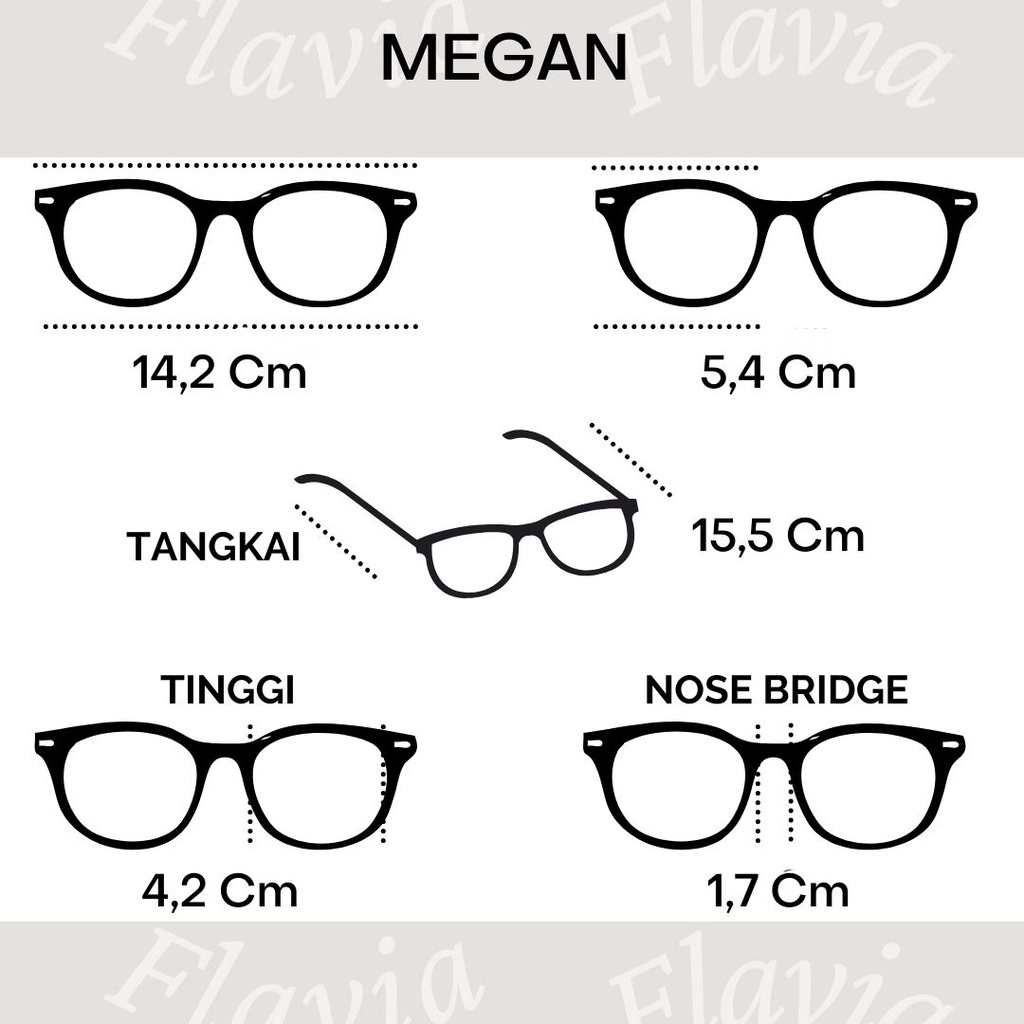 Flavia Eyewear - Kacamata Megan Square Acetat (custom minus, photochromic, blueray, bluechromic dan photobrown)