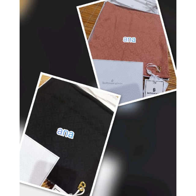 New Everyday Tapis Embossed by Buttonscarves. Black bundling Cantaloupe