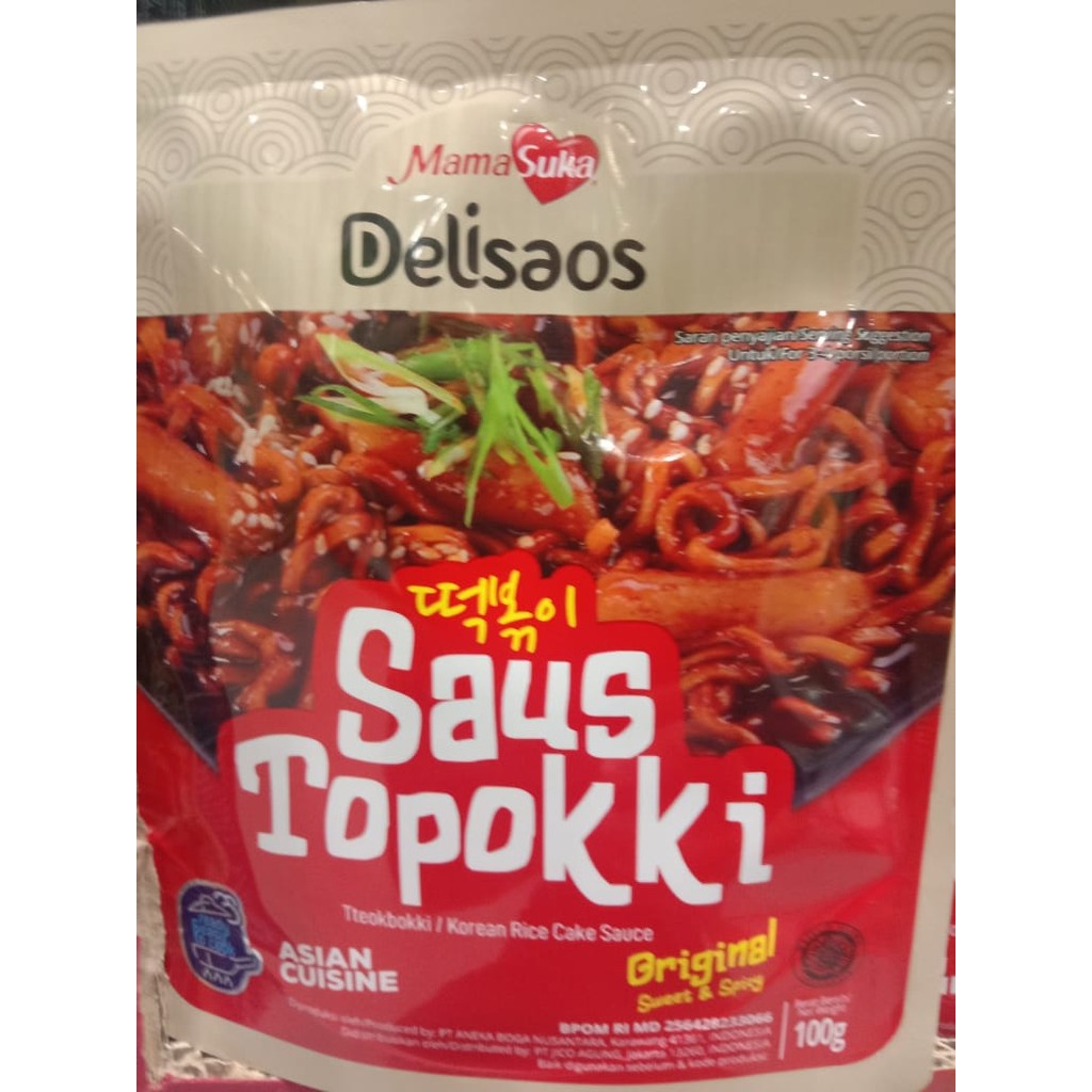 

Delisaos Saos Topokki Original 100 gr