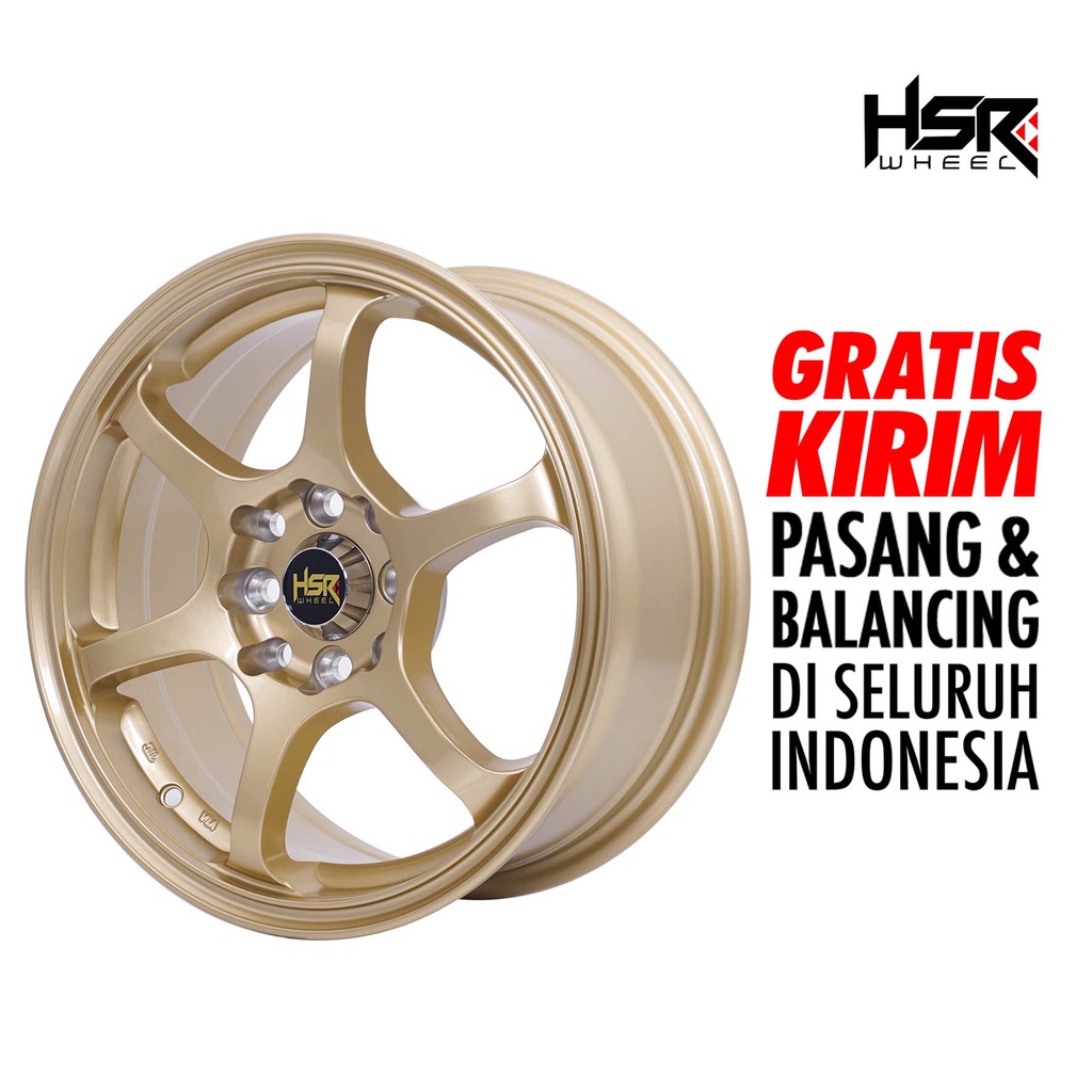 Velg Mobil honda Mobilio MISAKI RG2 L208 HSR R15X65 H8X100-114,3 ET40 GOLD