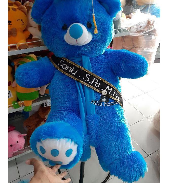 Hot ⚡ale BONEKA WISUDA JUMBO TELAPAK + SLEMPANG BORDIR harga bersaing