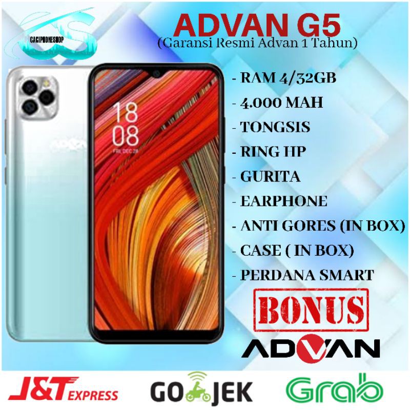 Advan G5 4/32 Ram 4GB Rom 32GB Garansi Resmi Advan 1 Tahun - New Original