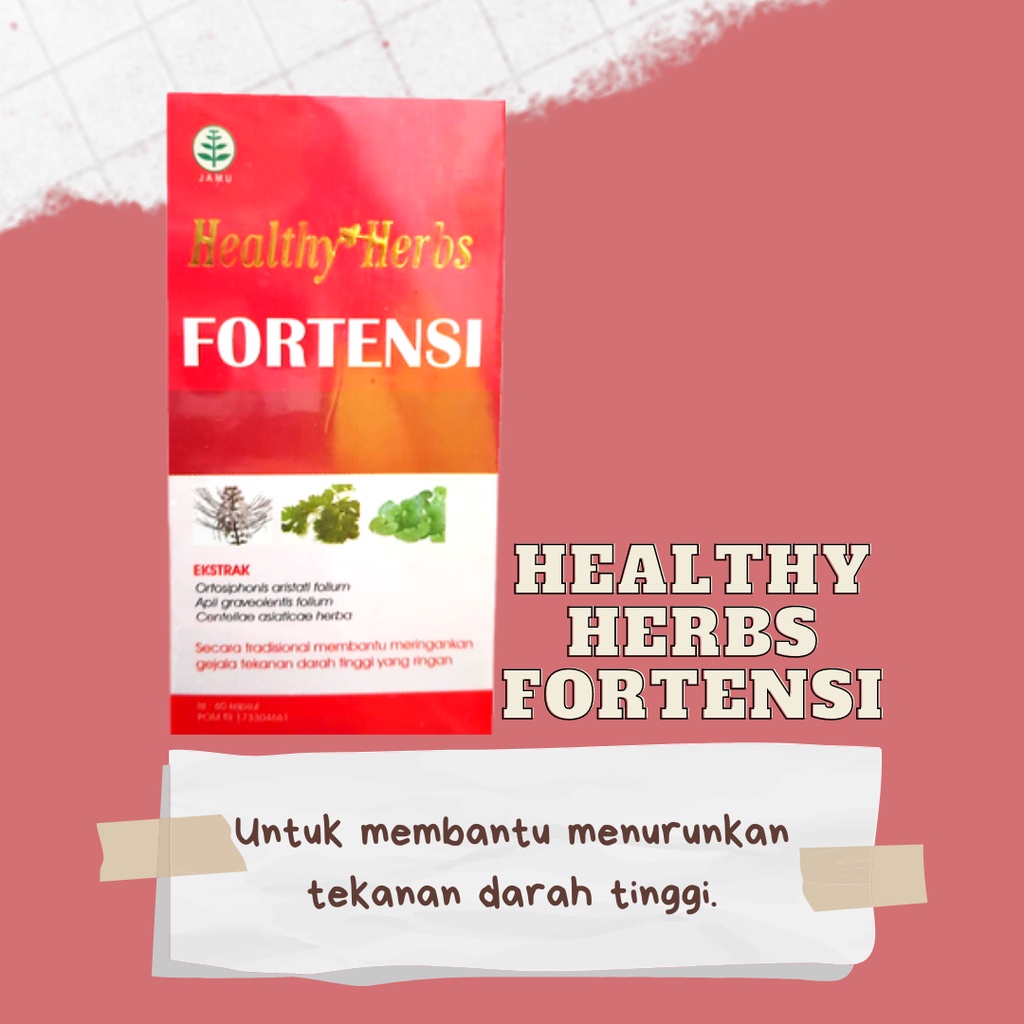 HEALTHY HERBS FORTENSI - 60 KAPSUL