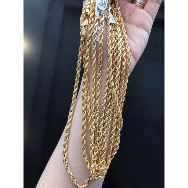 Kalung tambang dewasa emas asli kadar 420