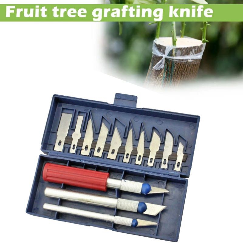 Grafting Knife Set 16pcs Pisau Okulasi Sambung Pucuk Tanaman
